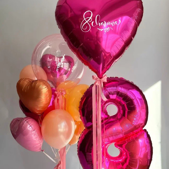 Композиция из шаров «Сияющая» из воздушных шаров 20